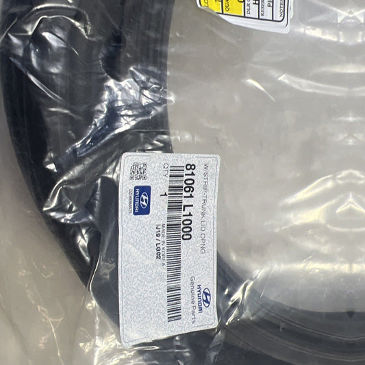 Genuine OEM Hyundai Sonata Weatherstrip Trunk Lid Opening 2020-2023 81061L1000