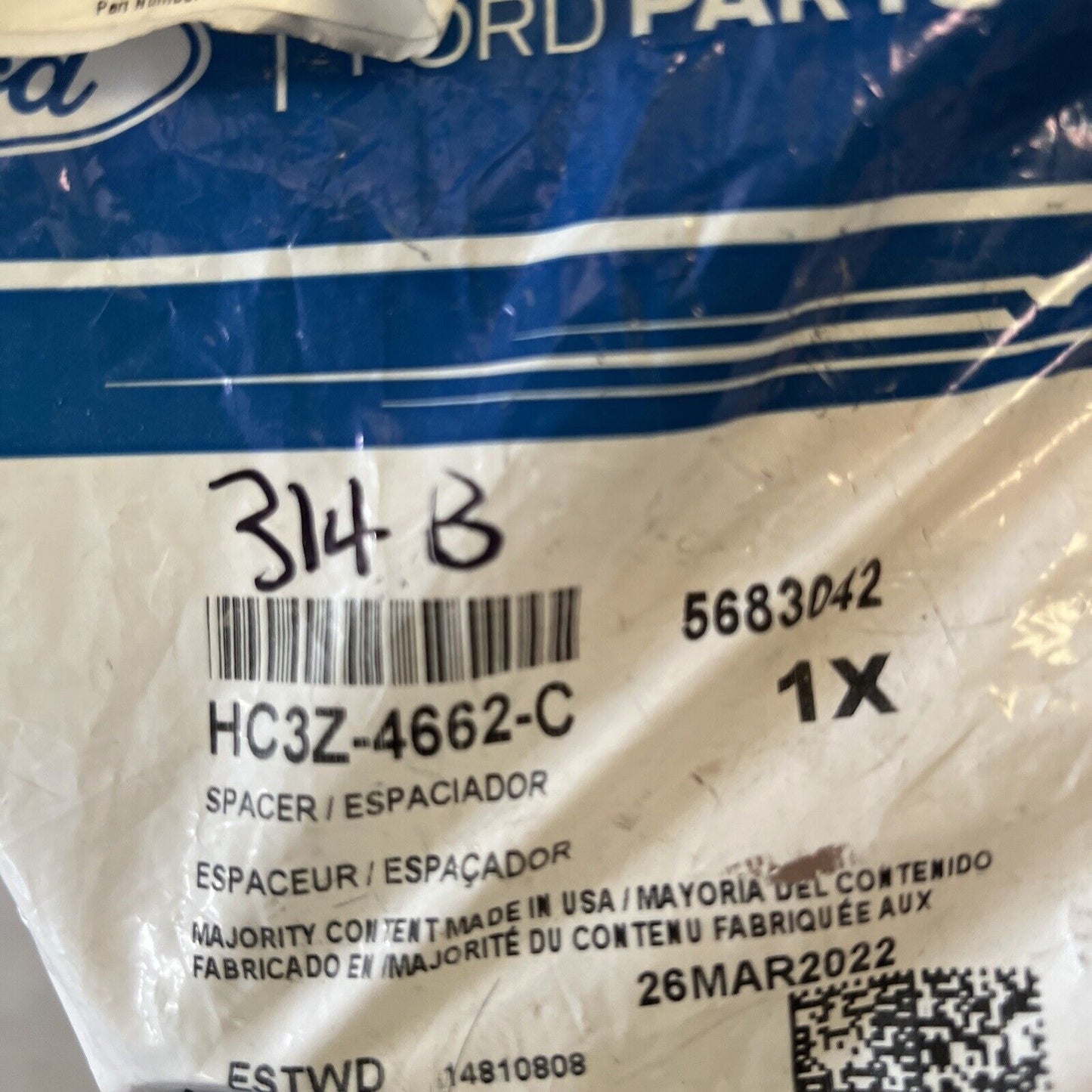 New OEM Genuine Ford 2017-2022 Rear Spacer Pinion Bearing HC3Z-4662-C