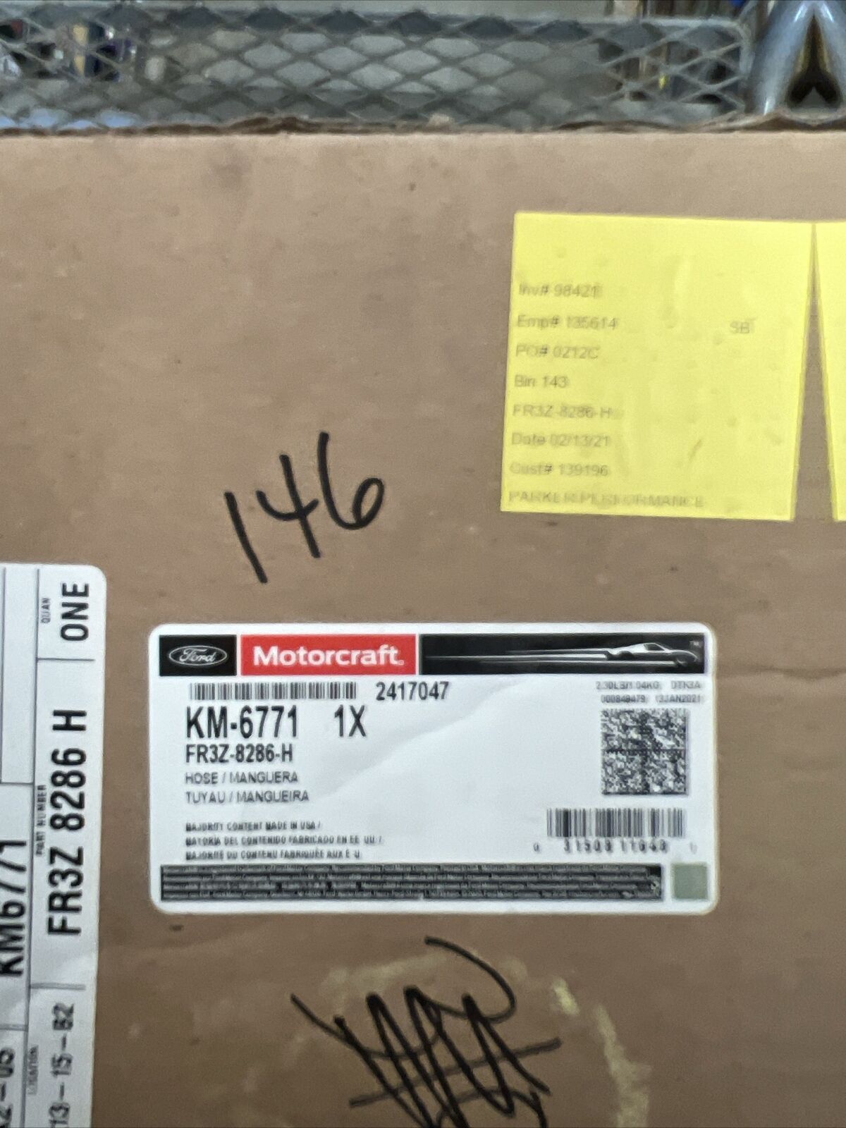 New OEM Ford Radiator Coolant Hose 2015-22 Mustang 5.0L Motorcraft KM-6771