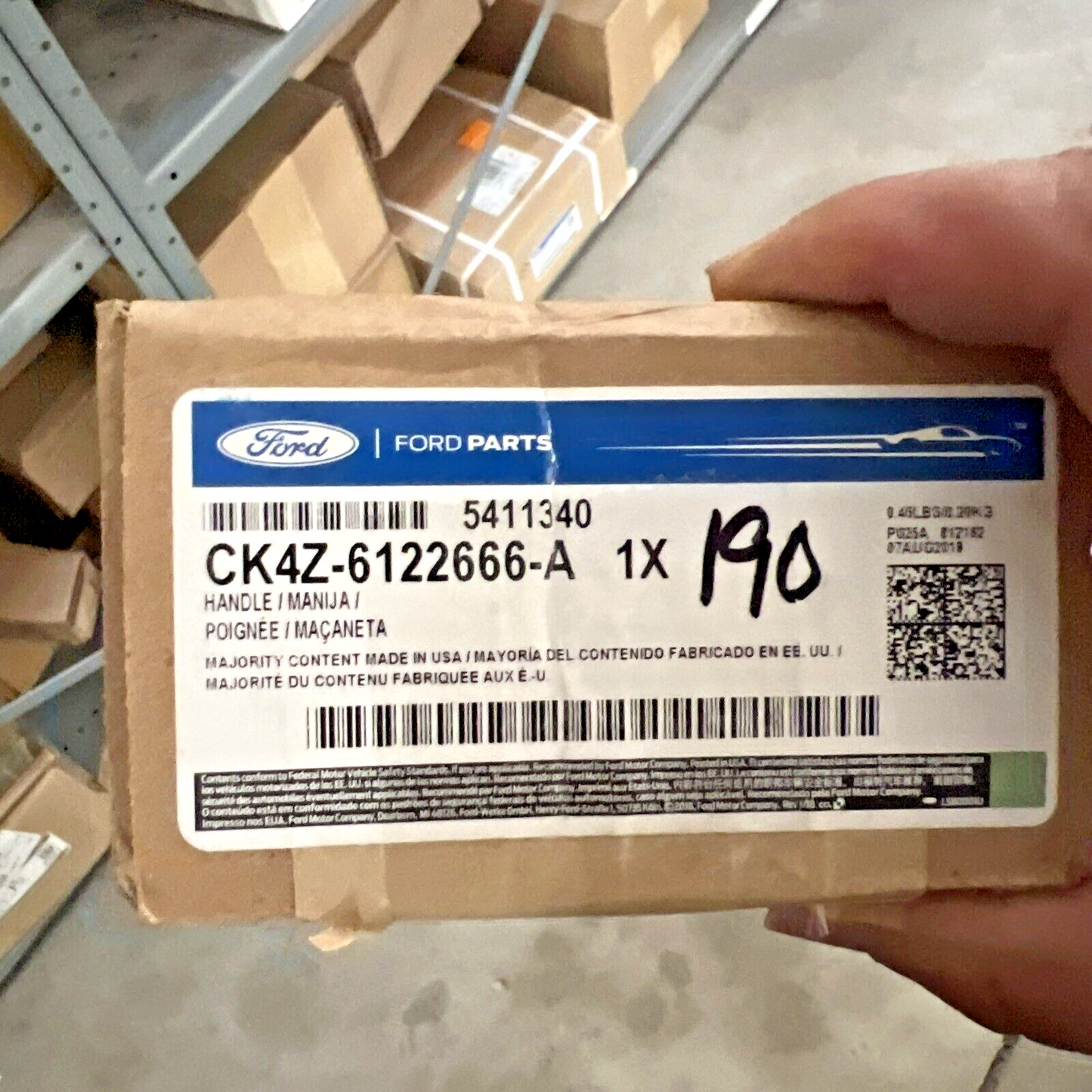 Genuine OEM Ford Transit Interior Inside Sliding Door Handle 15-19 CK4Z6122666A