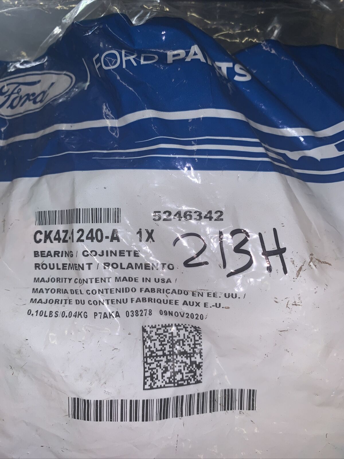 New OEM Ford Transit-150 15-20 Outer Bearing CK4Z-1240-A