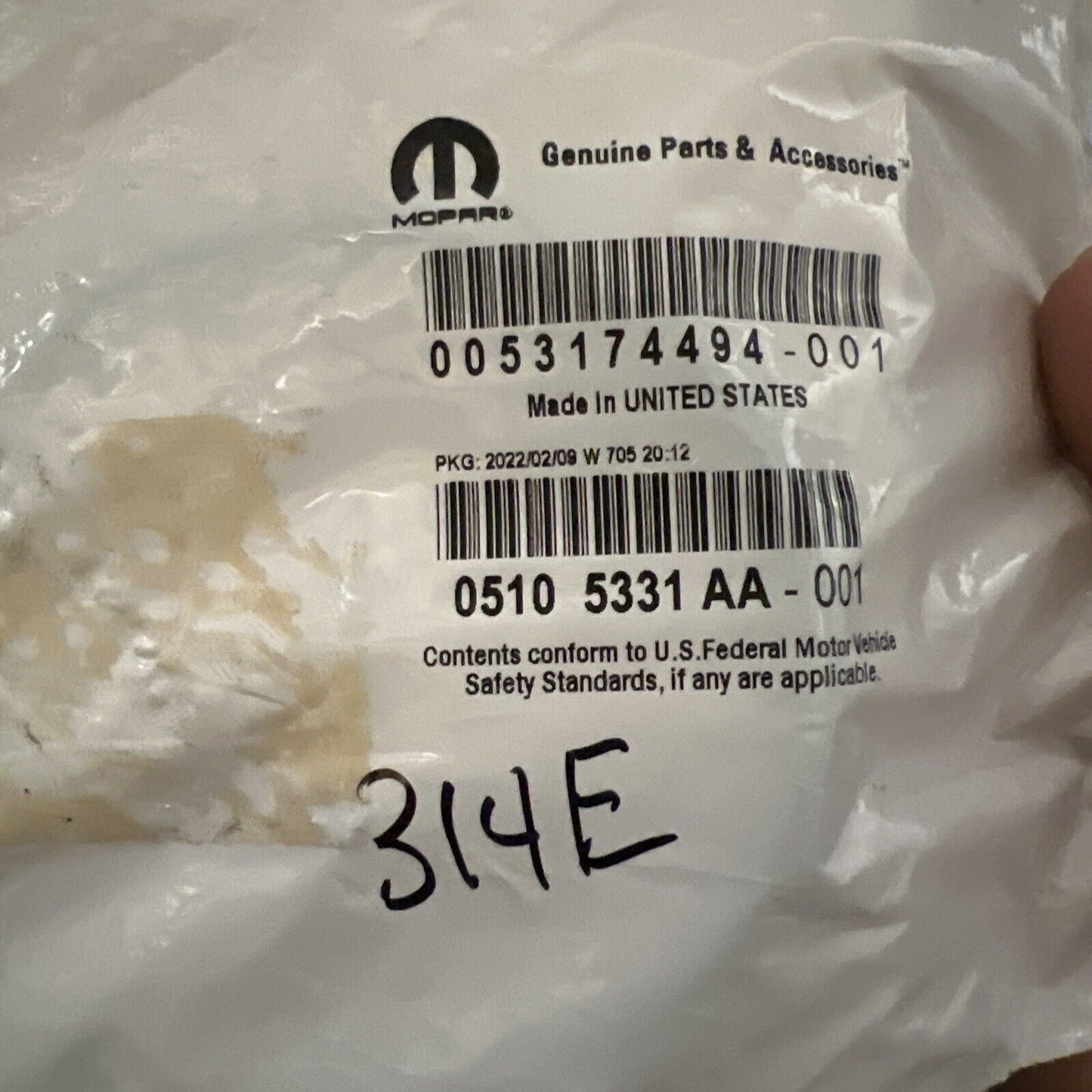 Genuine OEM Mopar Cherokee Fuel Tank Sending Unit Gasket 2007-2022 5105331AA