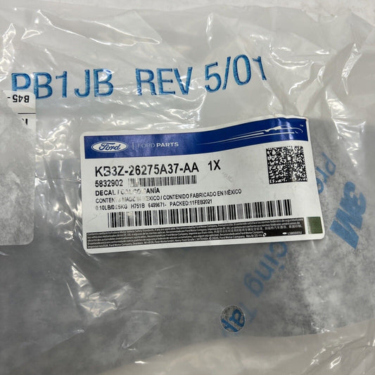 New OEM Genuine Ford Ranger 2019-2023 Left Driver Side Applique KB3Z26275A37AA