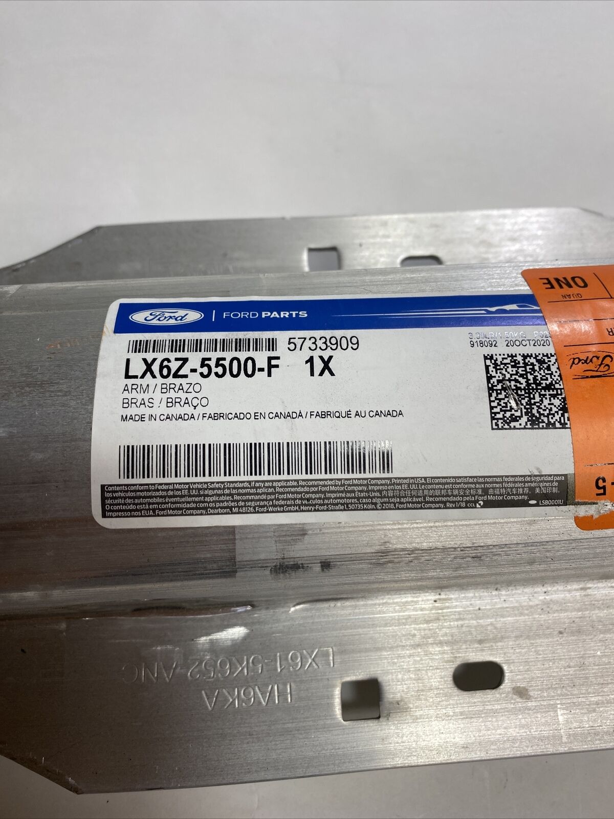 New OEM Ford Escape Lower Arm Rear 2020-21 LX6Z-5500-F