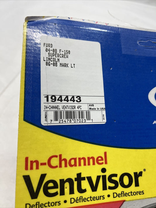 New Auto Ventshade Rain Guards In Channel Window 194443