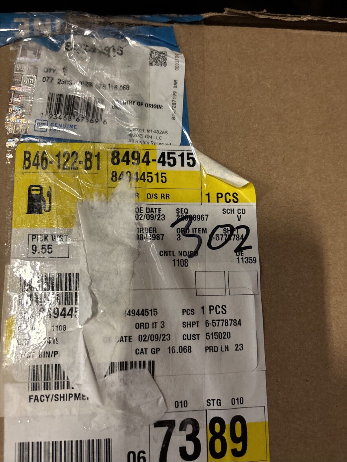 Genuine OEM GM Silverado Sierra 2500HD Tow Mirror Driver Side 2020-2023 84944515