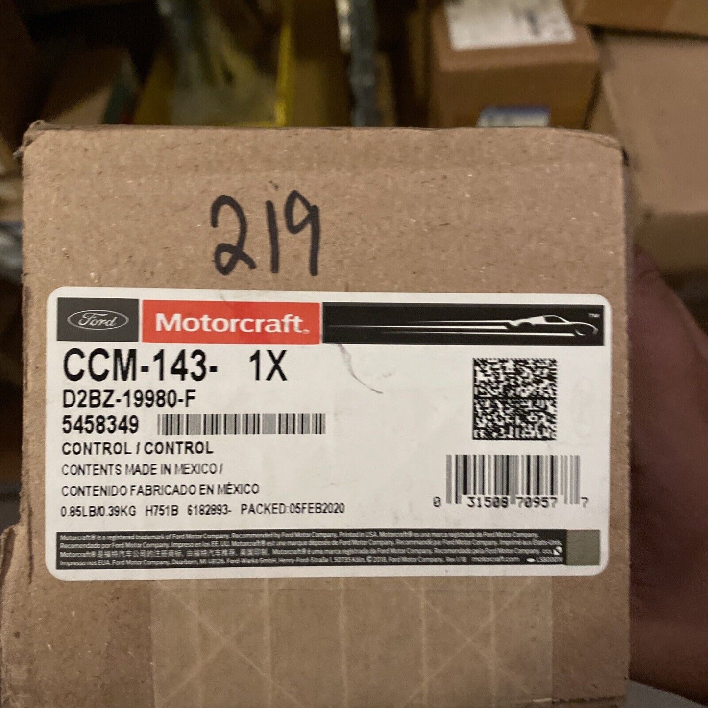 New OEM Ford Fiesta A/C Control Module Front 2014-2018 MOTORCRAFT CCM-143