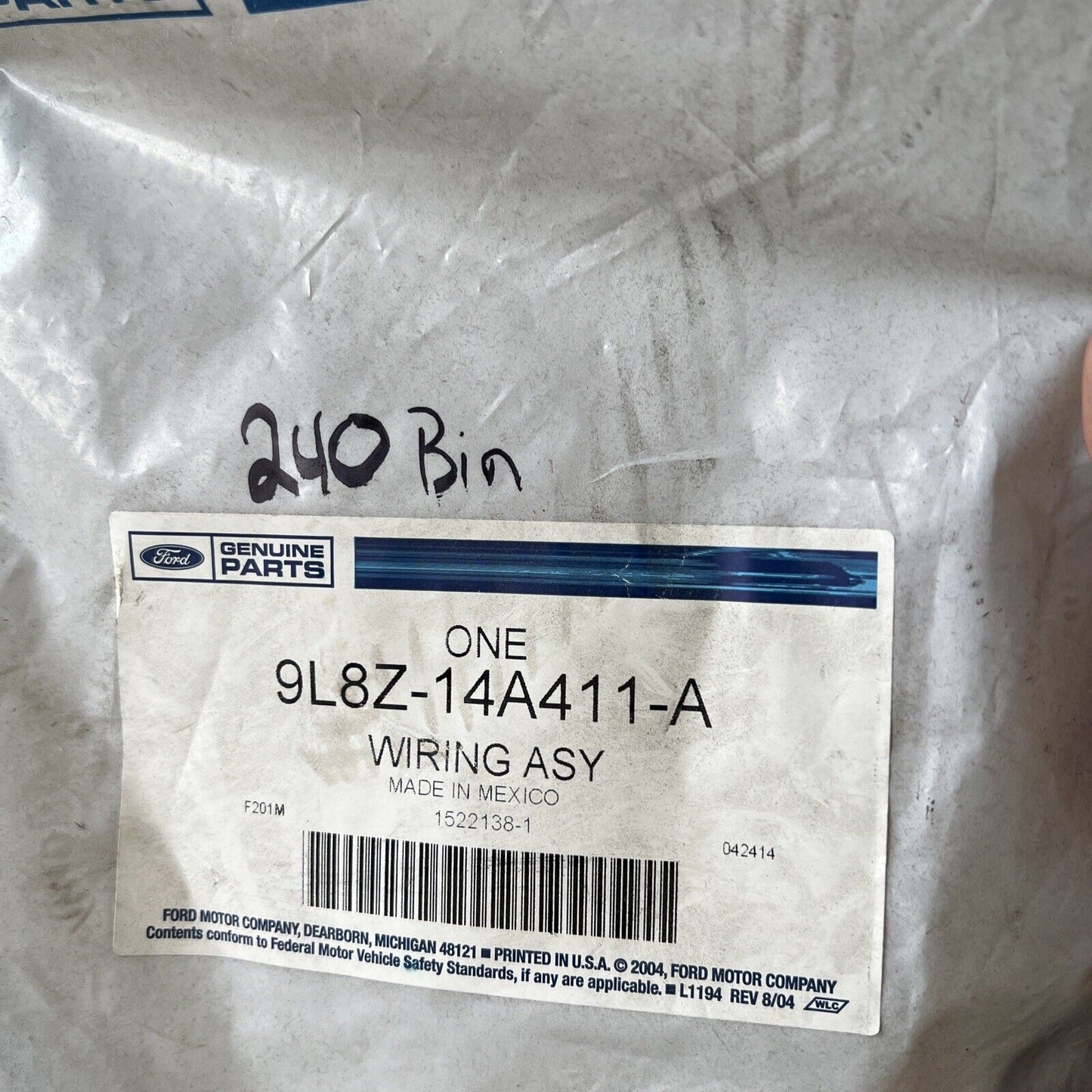 New OEM Ford Fuel Vapor Purge Solenoid Jumper Escape Hybrid 09-12 9L8Z-14A411-A