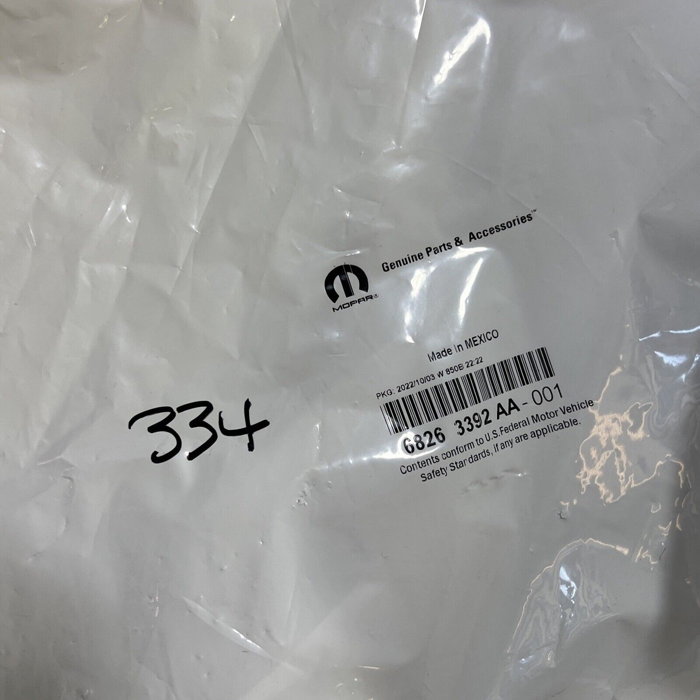 Genuine OEM Mopar 1500 Trailer Tow Mirror Cover Cap RIGHT 2019-2023 68263392AA