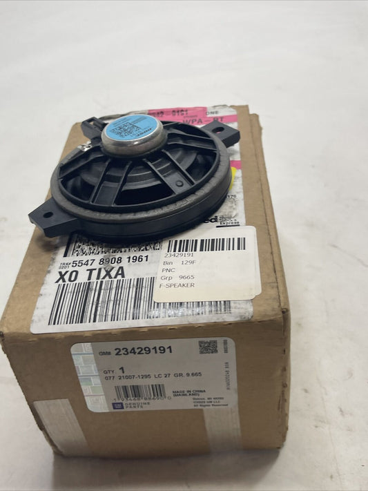 New OEM Genuine GM Corvette 20-23 Radio Front Side Door Upper Speaker 23429191