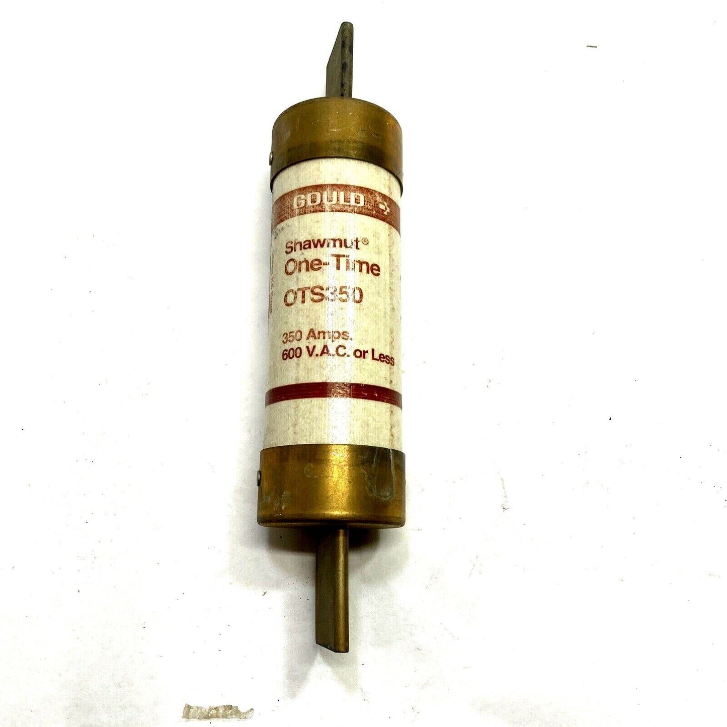 New Gould Shawmut One Time Fuse 600Volt 350 AMP OTS-350