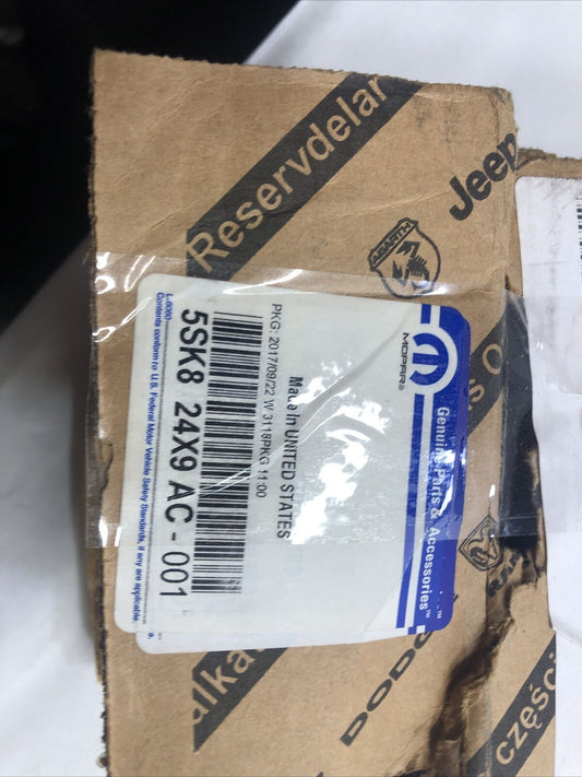 New OEM Mopar Second Row Leather Armrest 5SK824X9AC