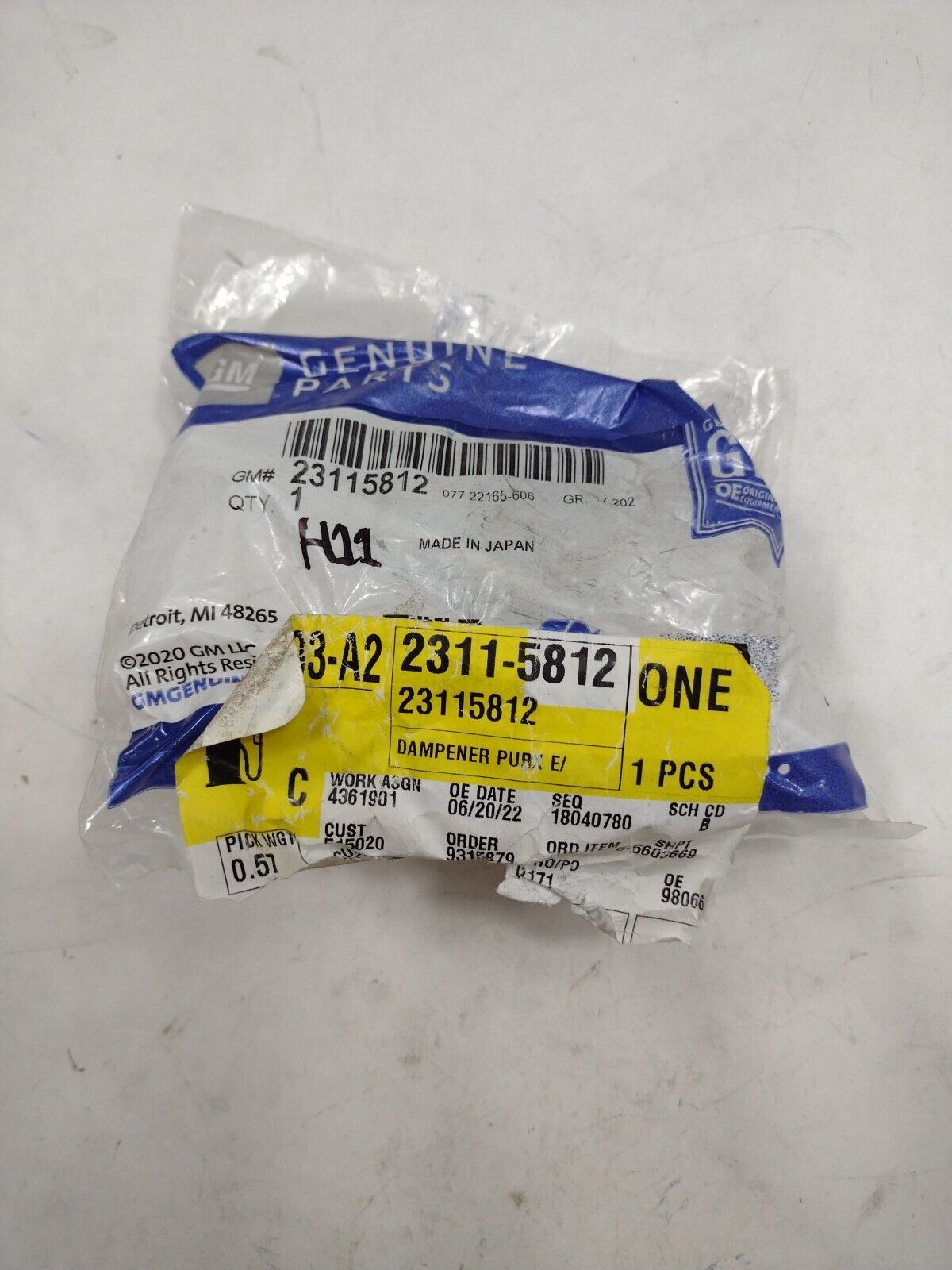 Genuine OEM GM Chevy Silverado 1500 LD Tailgate Bushing 2014-2019 23115812