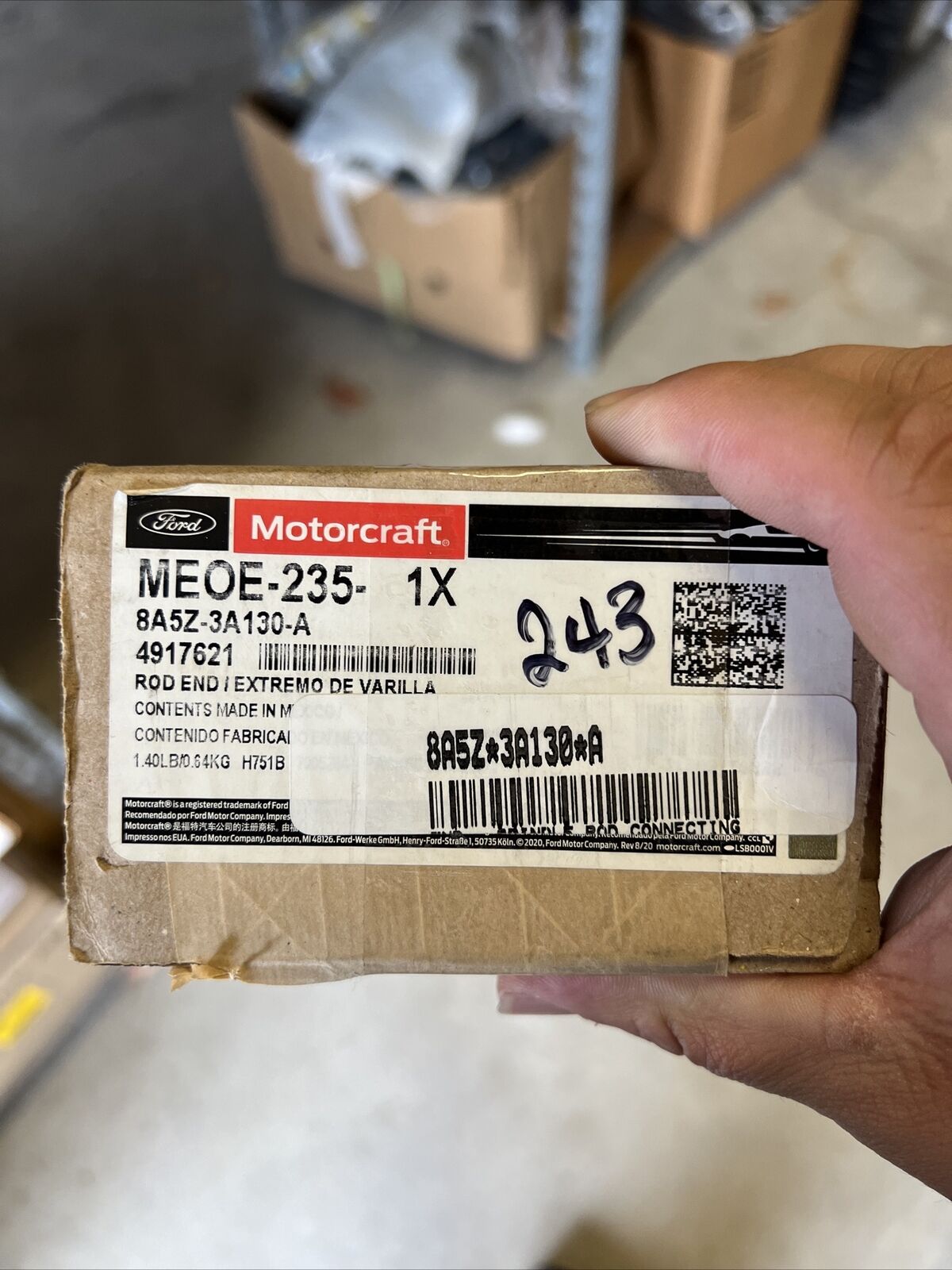 New OEM Genuine Ford Flex 2009 Steering Tie Rod End Motorcraft MEOE235