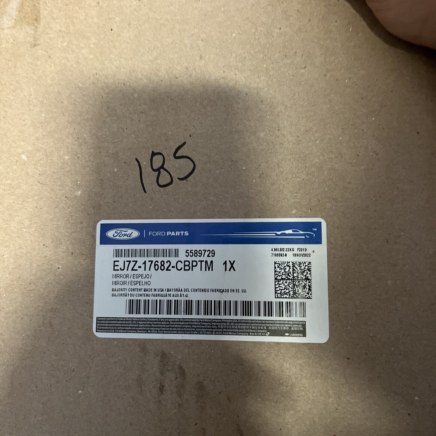 Genuine OEM Lincoln MKC Passenger Side Mirror NEW 2015-19 EJ7Z17682CBPTM