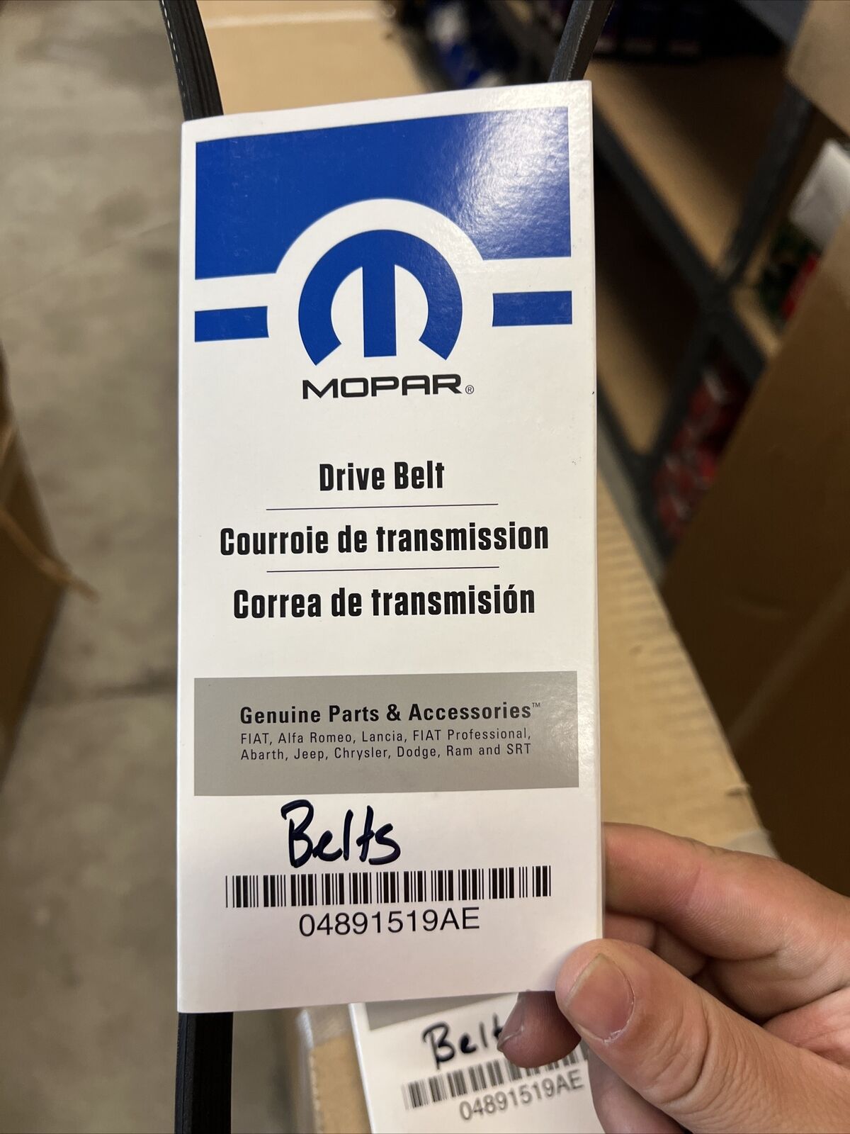 Genuine OEM Mopar PT Cruiser Serpentine Belt 2003-2010 4891519AE