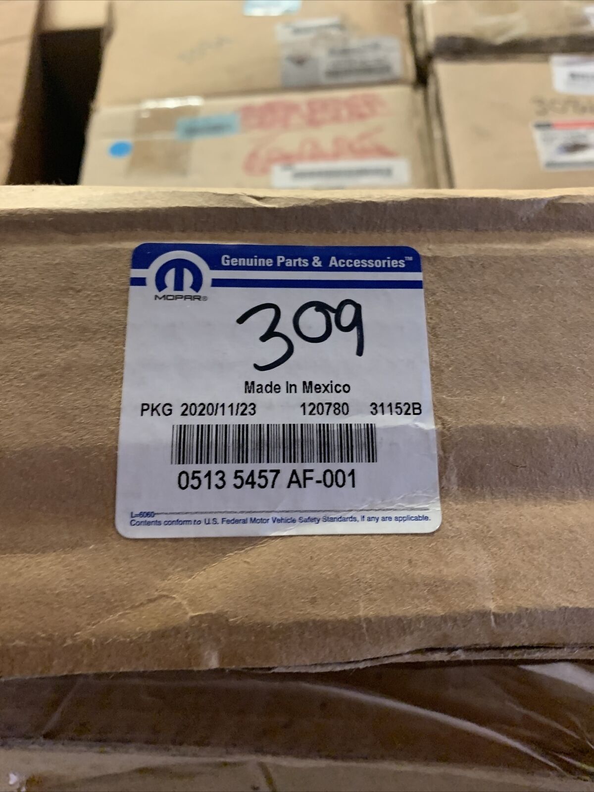 New OEM Mopar Lower Overhaul Gasket Kit  5135457AF