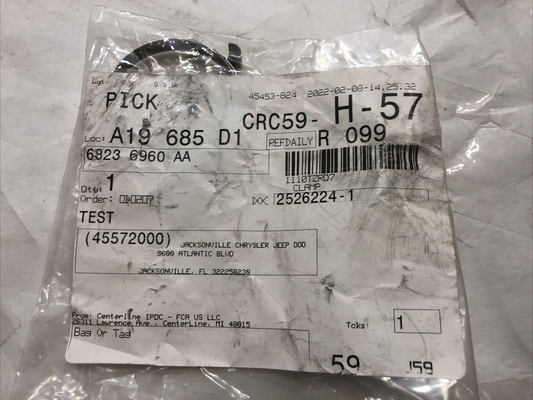 New OEM Genuine Mopar Chrysler Jeep 2014-2021 Upper/Lower Hose Clamp 68236960AA