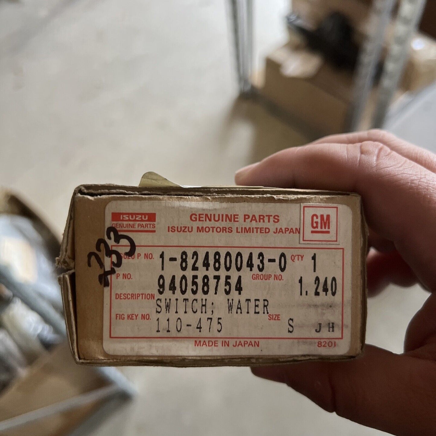 1-82480-043-0 ISUZU WATER LEVEL SWITCH 1-82480043-0