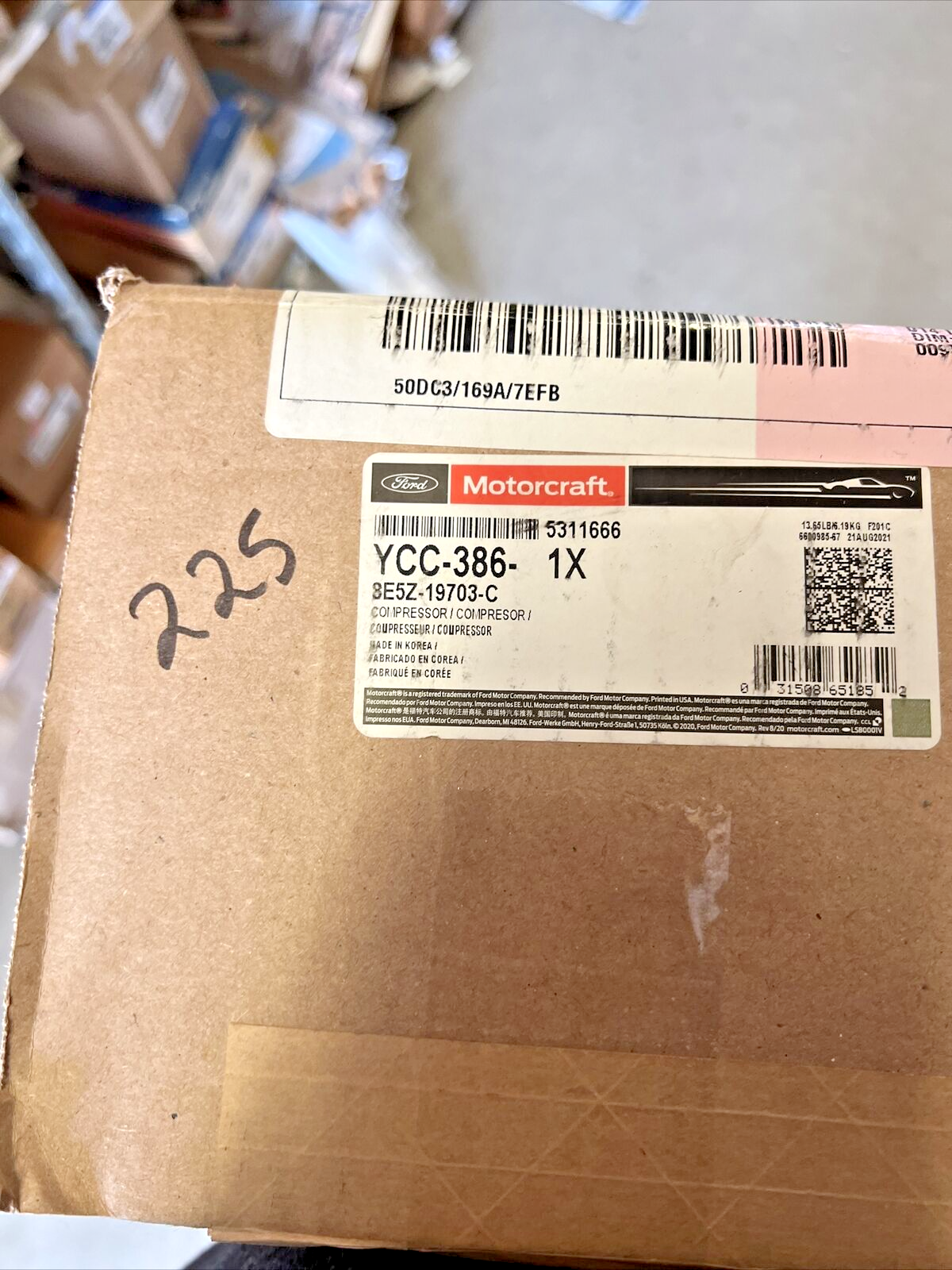 New OEM Ford Fusion A/C Compressor 2010-12 GENUINE Motorcraft YCC386