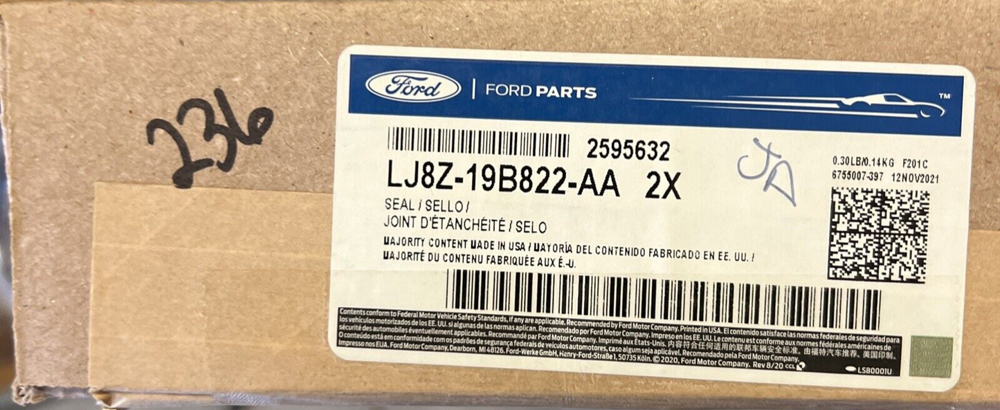 New OEM Genuine Ford Seal LJ8Z-19B822-AA