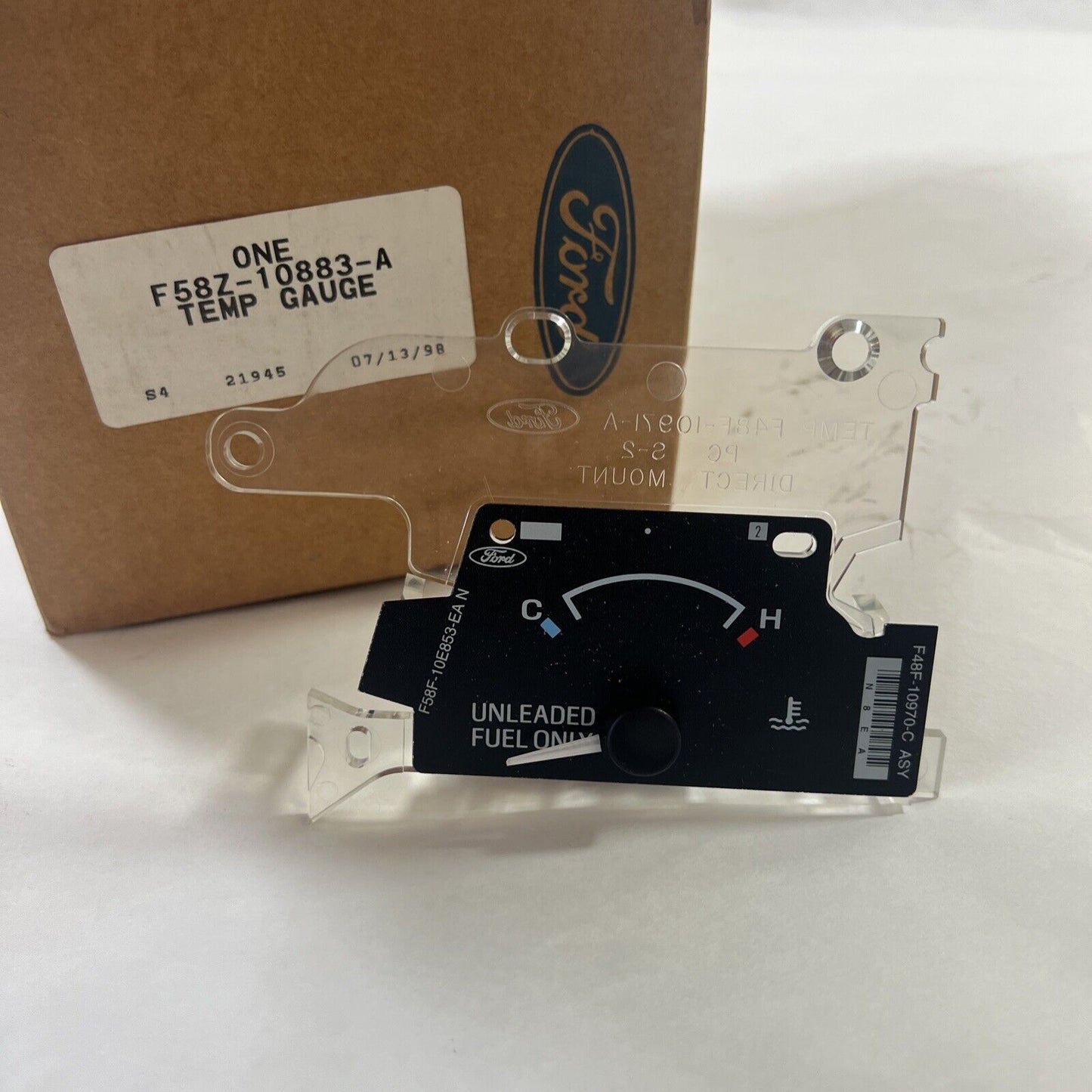 Genuine OEM Ford Windstar Water Coolant Temperature Dash Gauge 1995 F58Z10883A