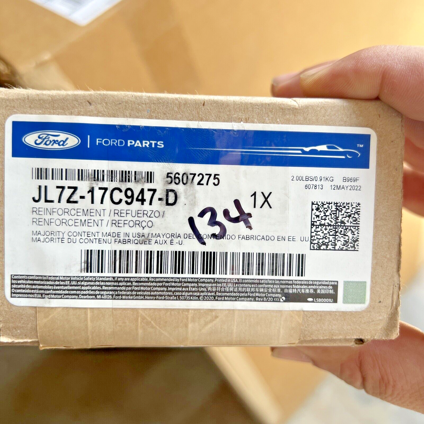 NEW OEM Ford Lincoln Navigator Front Bumper Grille-Side Bracket Left JL7Z17C947D