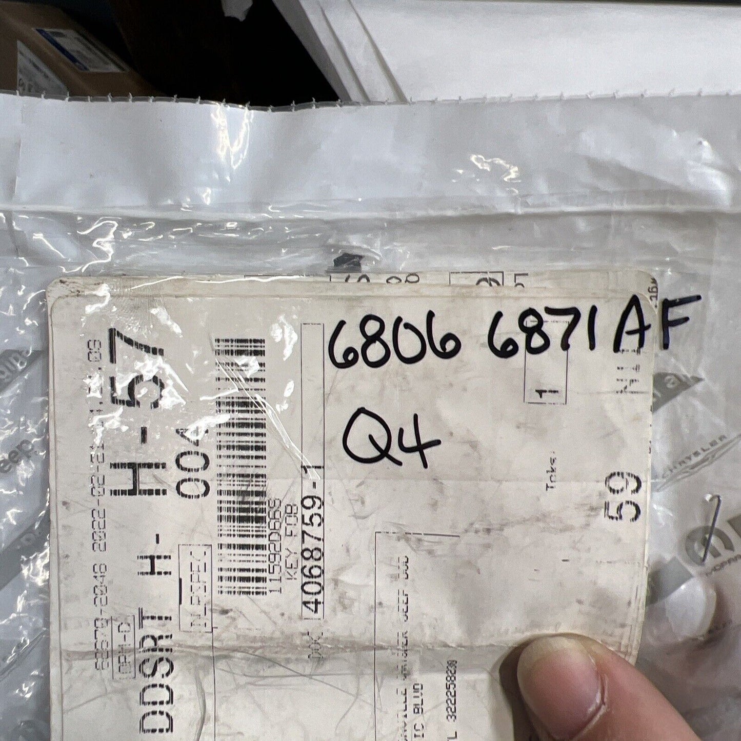 Genuine OEM Mopar Town & Country Integrated Key FOB Trans Kit 08-10 68066871AF