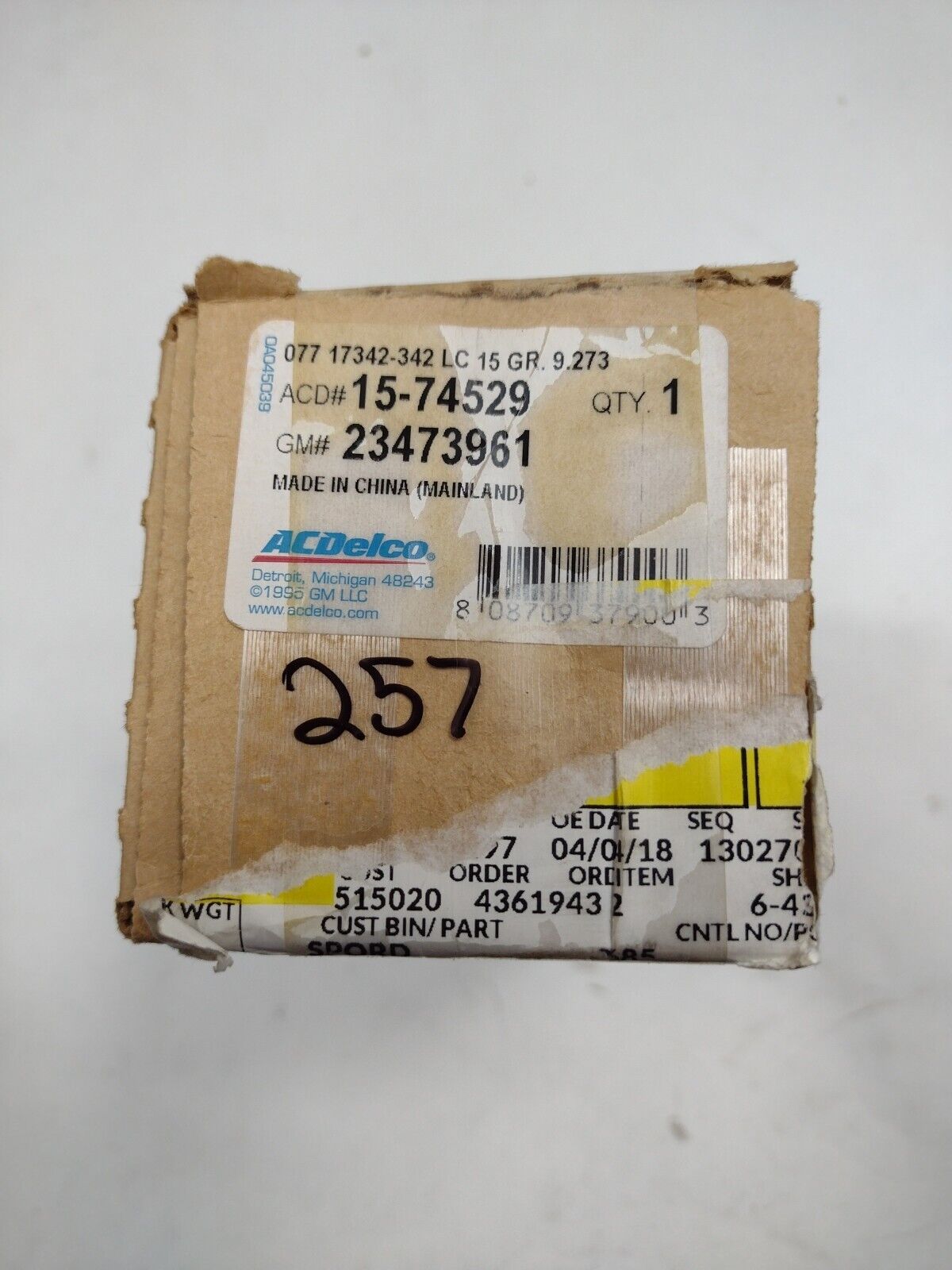 Genuine OEM GM Chevy Equinox Control Module 2016-2017 23473961 ACDelco 15-74529