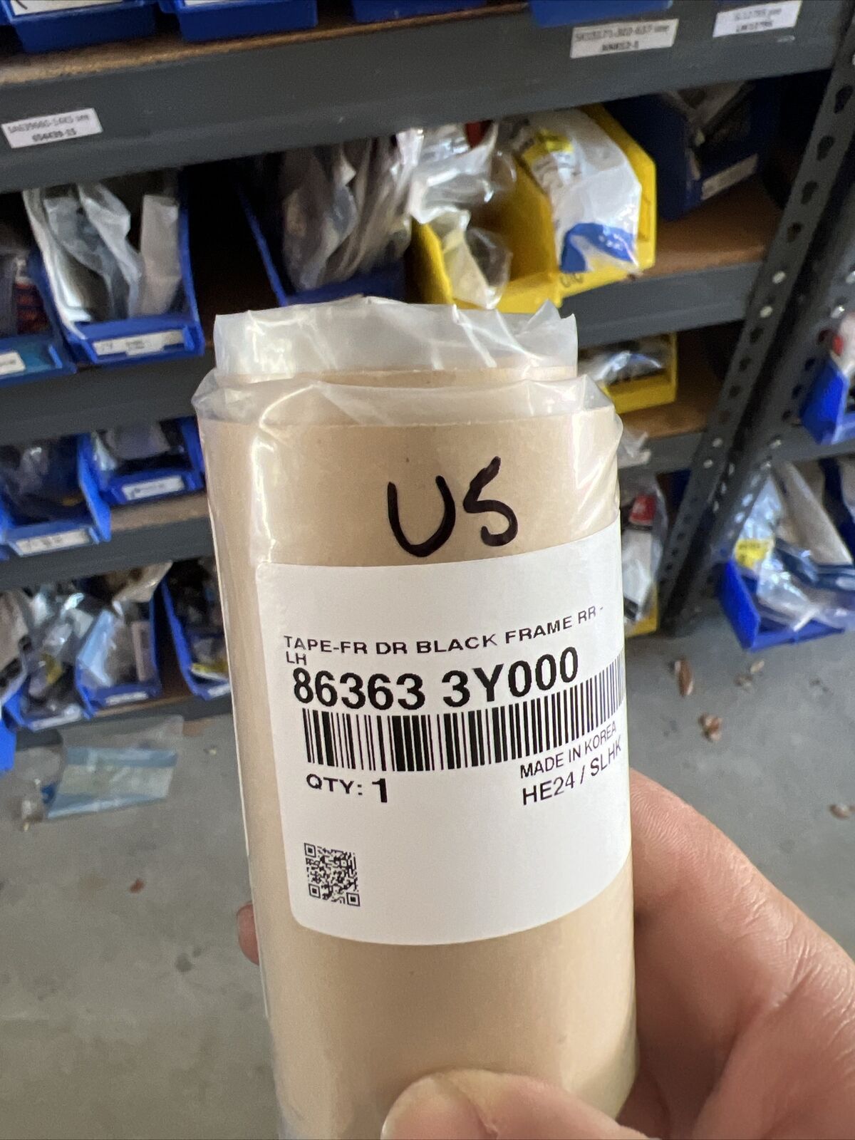 Genuine OEM Hyundai Elantra Black Out Tape 2011-2015 863633Y000