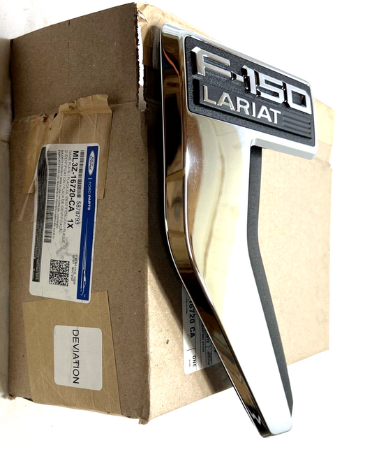 New OEM Genuine Ford F-150 2021-2023 Name Plate fender Emblem ML3Z16720CA