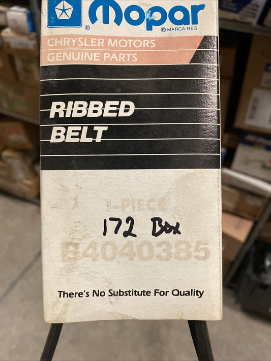 New OEM Mopar Ribbed Serpentine Belt B4040385