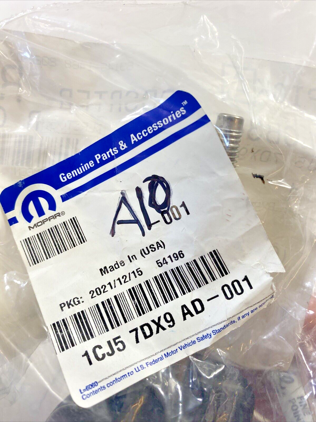 Genuine OEM Mopar Jeep Wrangler Targa Top Mounting Knob 2007-2018 1CJ57DX9AD