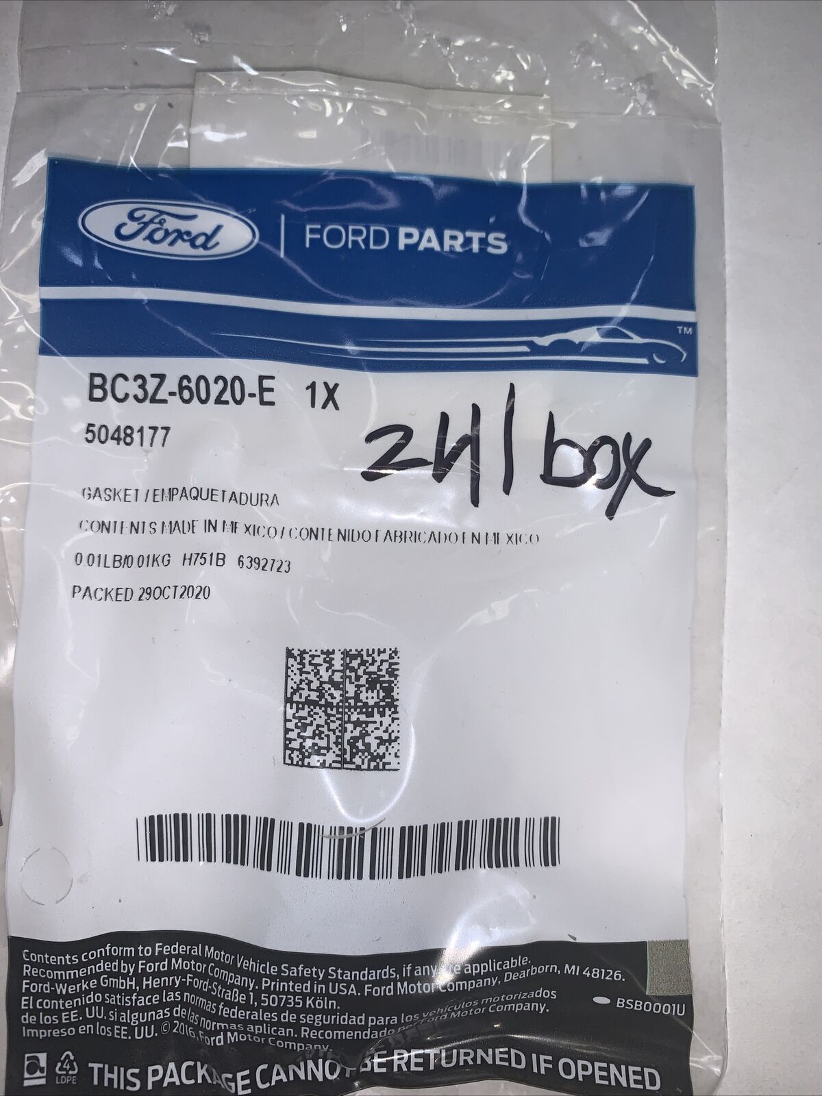 New OEM Ford F-450 Super Duty 11-17 Valve Timing Covers-Gasket 6.7L-V8 BC3Z6020E