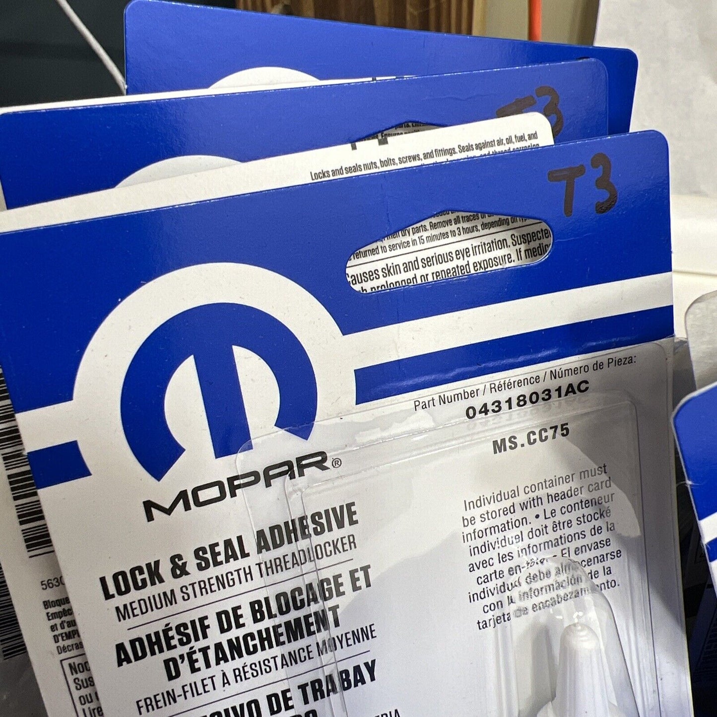 New OEM Genuine Mopar Lock and Seal Adhesive 4318031AC