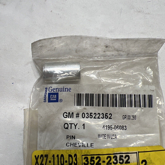 Genuine OEM GM ACDelco Engine Cylinder Head Locator Pin 03522352