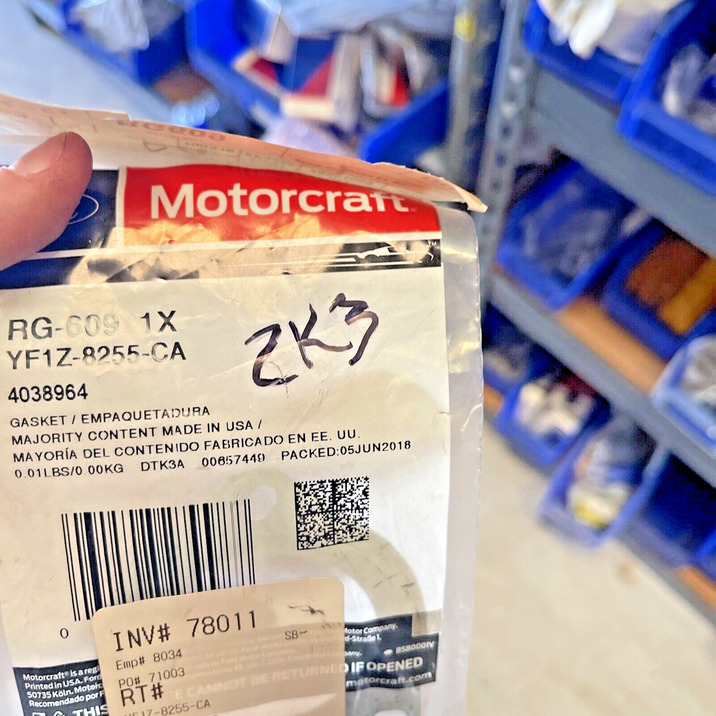 New OEM Genuine Ford Engine Coolant Outlet Gasket RG609