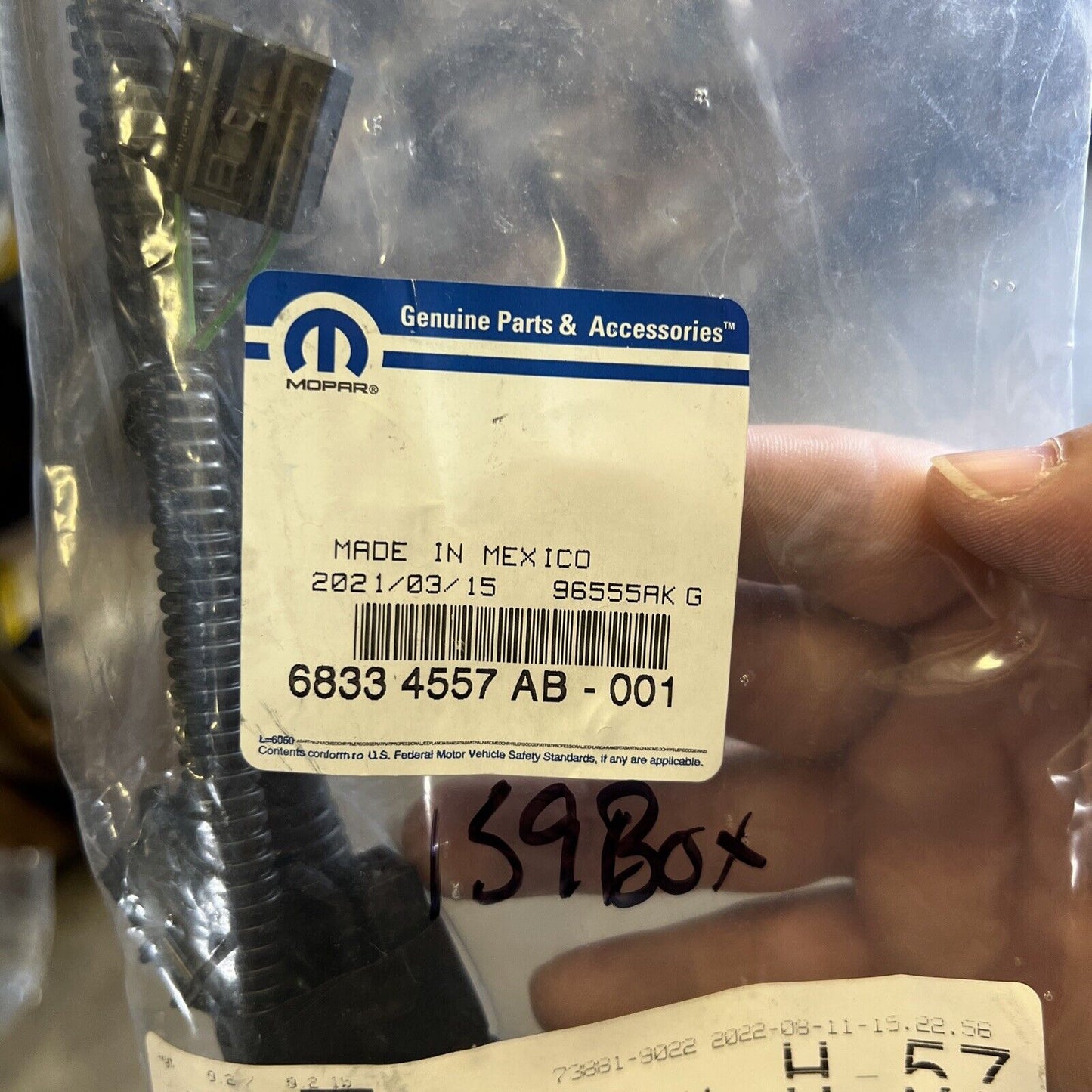 New OEM Genuine Mopar Seat Back Wire Wiring Harness Assembly 68334557AB