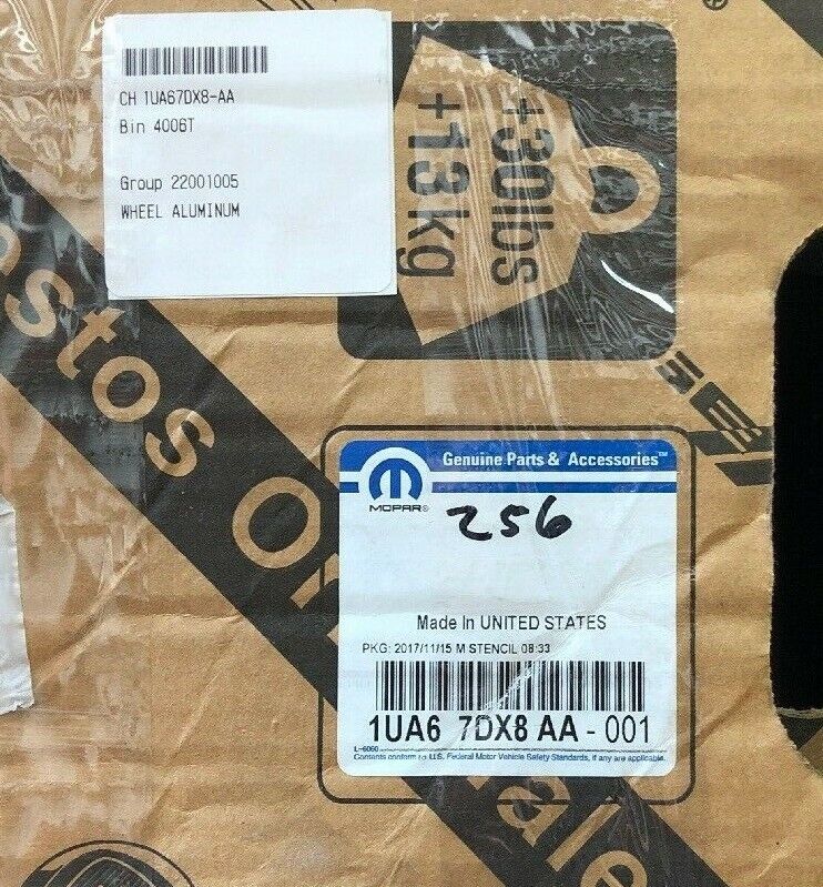 New OEM Jeep Liberty Wheel Rim Aluminum 18" x 7.0  Genuine MOPAR 1UA67DX8AA
