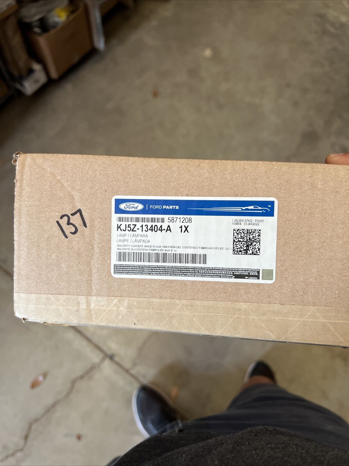 New OEM Genuine Ford Escape Tail Light Passenger Side Inner KJ5Z-13404-A