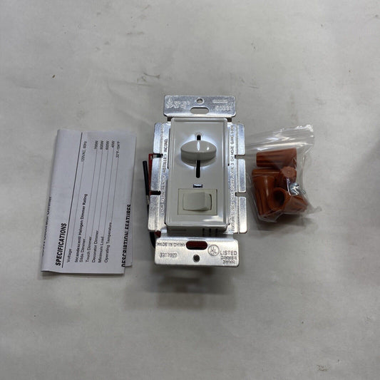 New Enerlites Decorator Slide Dimmer Switch W / Adjustable Light 50321 DDM13W