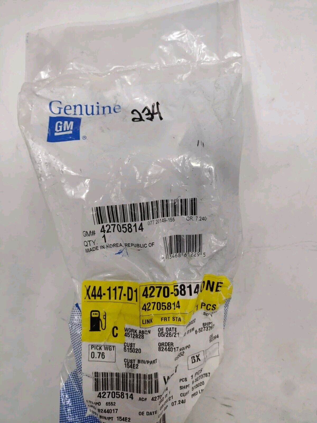 Genuine OEM GM Chevy Cruze Suspension Stabilizer Bar Link 2016-2019 42705814