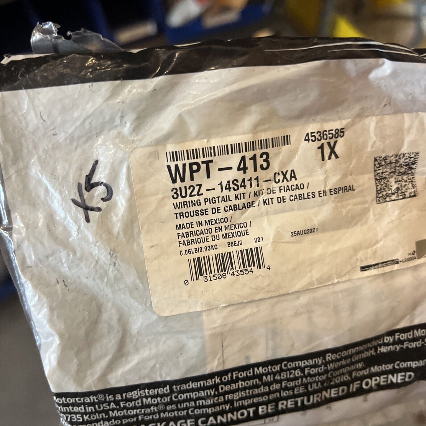 Genuine OEM Ford Wire Assembly Connector Motorcraft WPT413