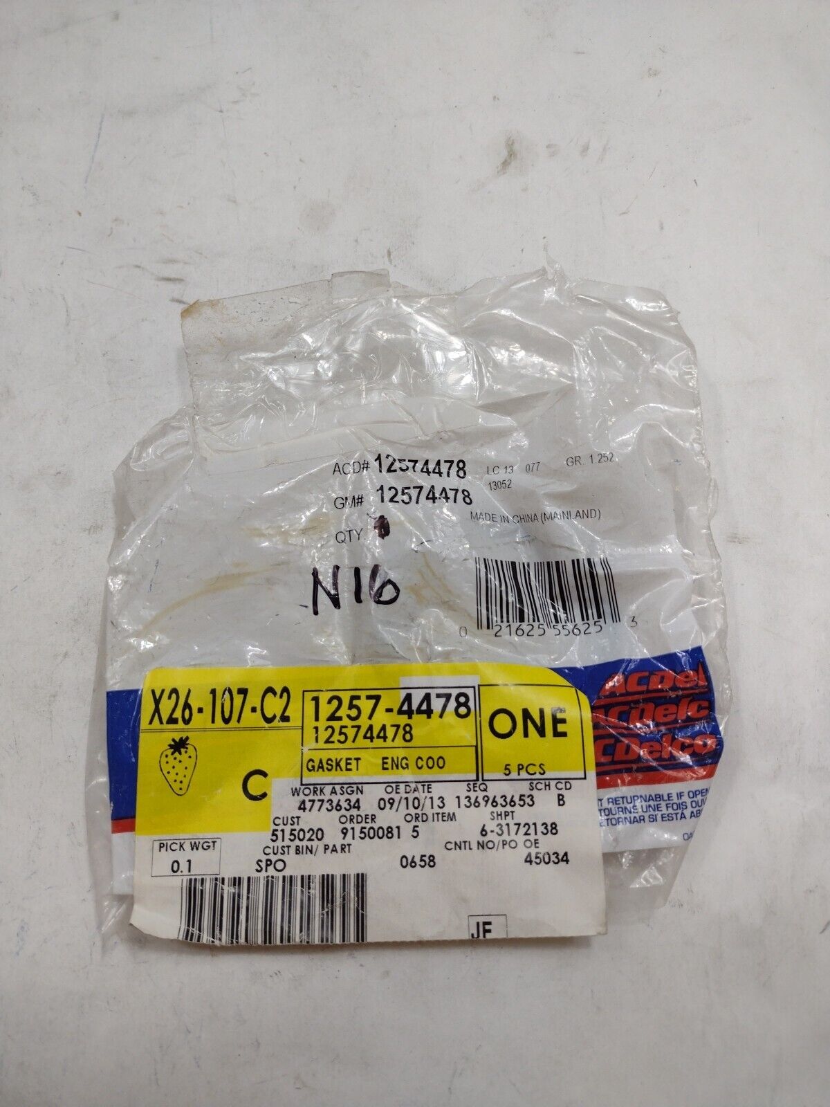 Genuine OEM GM Buick LucerneThermostat Housing Gasket 1985-2011 12574478