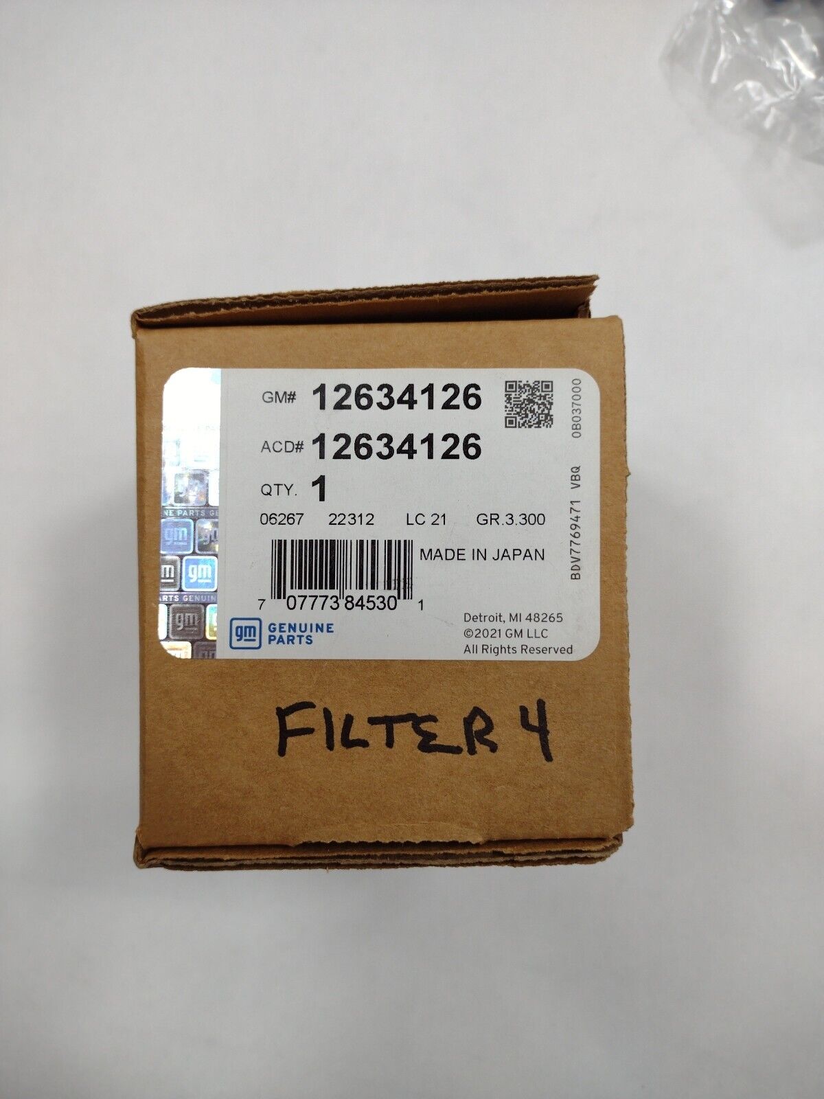 New Fuel Injector ACDelco GM OE/GM Genuine Parts 12634126