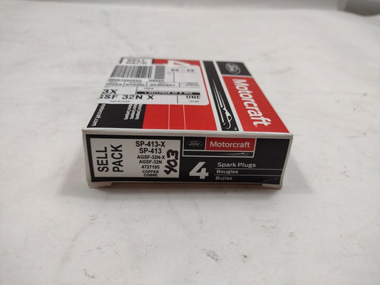 4 Pack Genuine OEM Ford Motorcraft SP413 Spark Plugs, 4 Pack