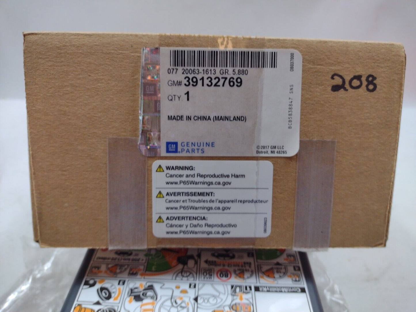 Genuine OEM GM Tire Air Compressor Kit 39132769