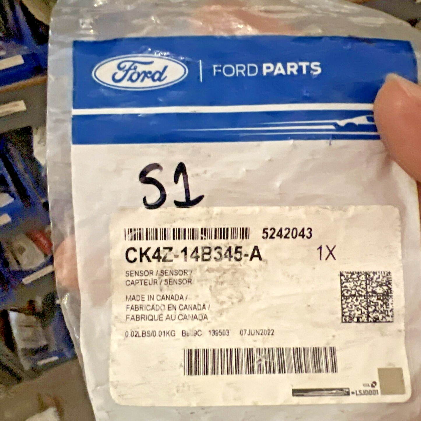 Genuine OEM Ford Transit Side Impact Sens 2015-2023 CK4Z14B345A