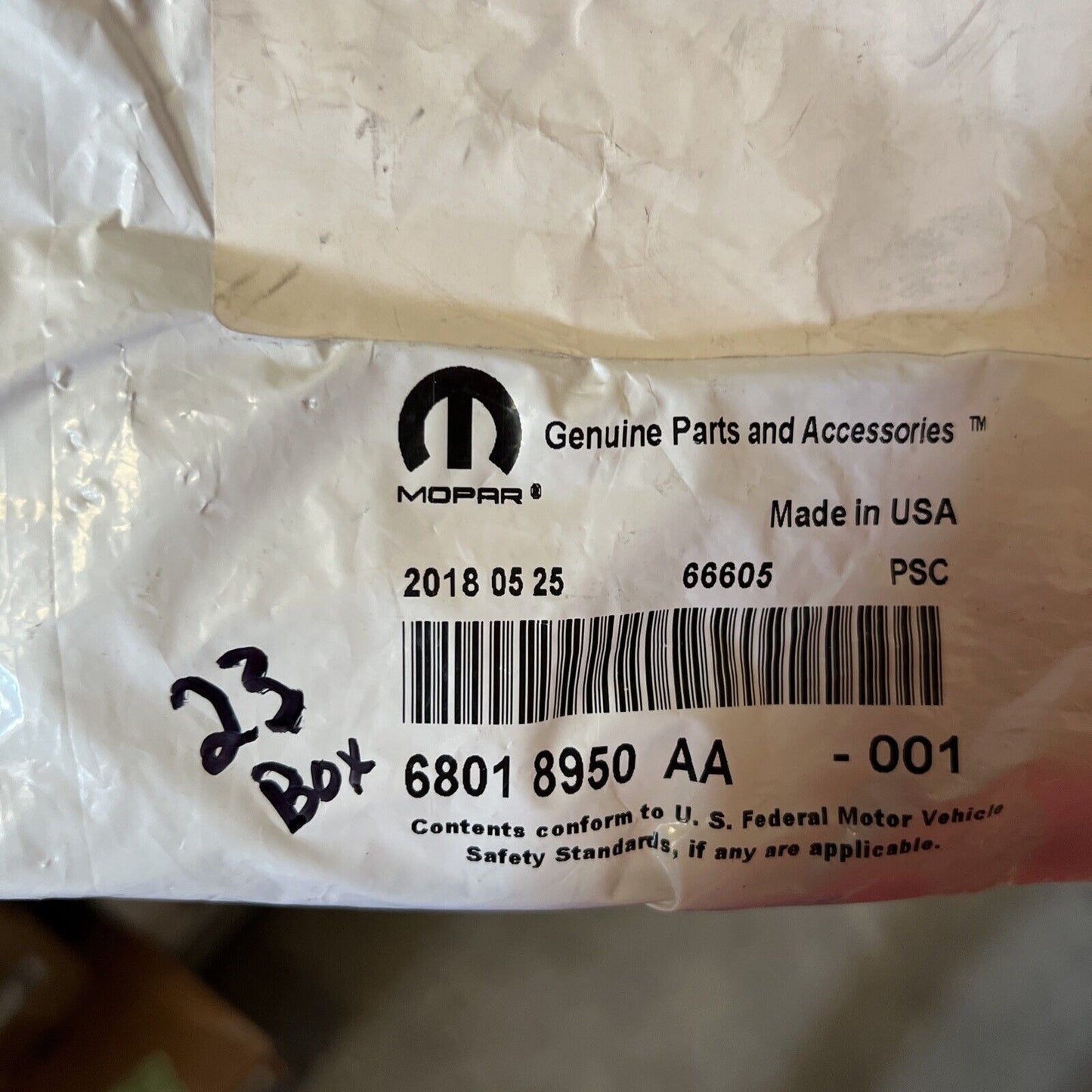 New OEM Genuine Mopar Wiring 68018950AA