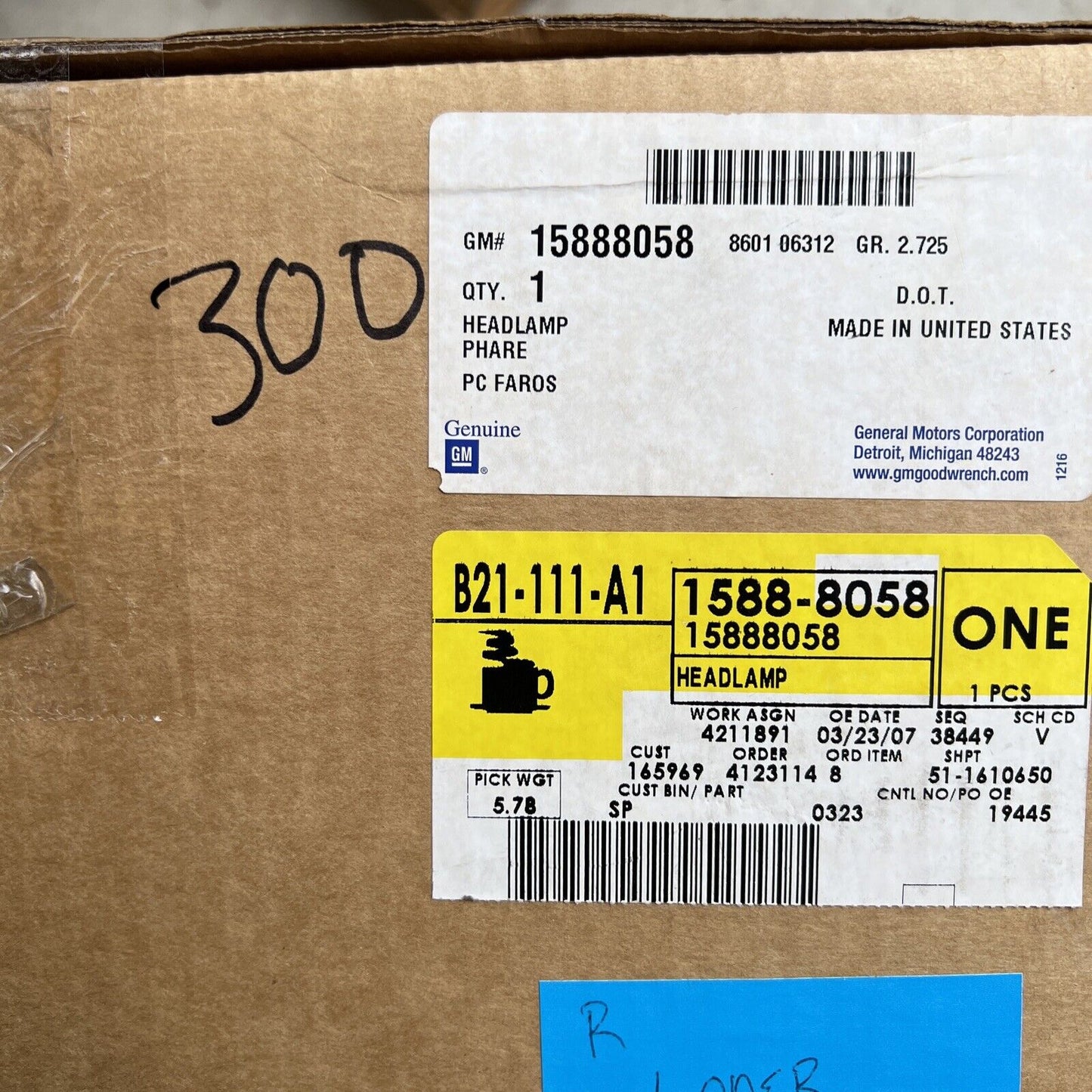 New OEM Genuine GM Chevy Equinox SUV Driver Left Side Headlight Lamp 15888058